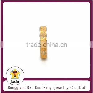 Most Fashionable Logo With 18K Matt Gold Plated Stainless Steel 316 Man Women Ring thumbnail-1