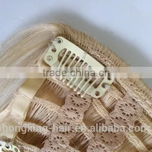 Indian Remy Virgin Hair Half Wig Clip in Hair Extensions thumbnail-3