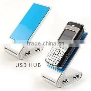 Wholesale 4 Port Mobile Phone Holder Usb Hub With Led Light thumbnail-2