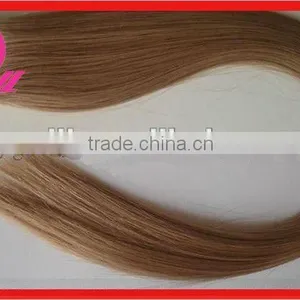 STRAIGHT WEFT 100%HUMAN HAIR DOUBLE SIDE WEFT ADHESIVE TAPE thumbnail-1