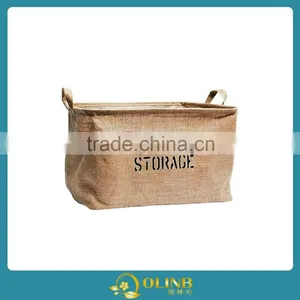 Jute Collapsible Organizing Baskets for Clothing Storage thumbnail-2