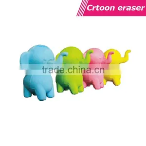 3D Cute Elephant Animal Shaped Erasers thumbnail-1