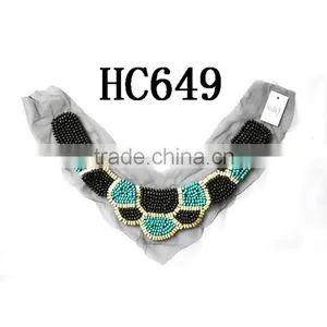 Popular Beads Handmade Collar~Ecru~HC649 thumbnail-1
