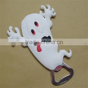 OEM Lovely Rabbit Shaped PVC Bottle Opener Keyring thumbnail-1