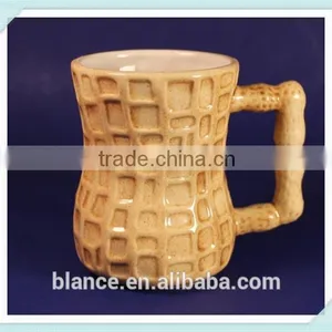 3d Ceramic Peanut Shape Mug Peanut Design Cup thumbnail-2