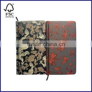 2 Subject Hardcover Notepad/diary College Ruled Fabric Cover thumbnail-1