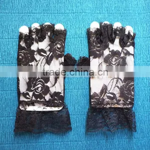 Fingerless Cheap Lace Gloves thumbnail-1