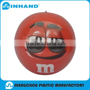 Customised Hot Sale Red Pvc Inflatable Mr.bean Beach Ball/water Ball thumbnail-1
