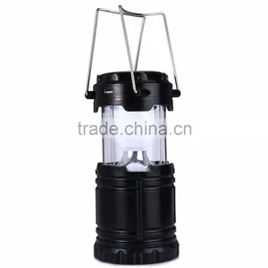 Outdoor Camping Lighting 6 LED Hand Lamp Collapsible Solar Camping Lantern Tent Lights Durable Portable Fishing Hanging Lighting thumbnail-4