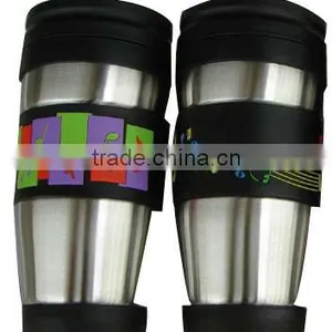 Stainless Steel Thermal Mug With Plastic Lid thumbnail-1