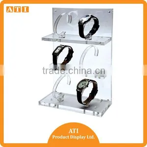 ATI High Quality All Kinds of Watch 3 Lines Acrylic Pocket Watch Display Stand thumbnail-1