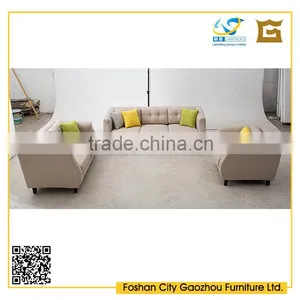 2016 Latest Contemporary Wooden Leg Fabric Sectional Sofa With Unique Armrest Design for Living Room Furniture thumbnail-3