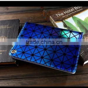 For IPad Mini Sleeve Leather Case Laser Drilling Flip Stand Cover Wallet Case thumbnail-4