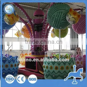 Sweety! Outdoor Carnival Kids Amusement Rotary Kitty Rides for Sale thumbnail-2