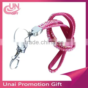 Multicolor RED BLUE PURPLE PINK Acrylic Rhinestone Lanyard thumbnail-4