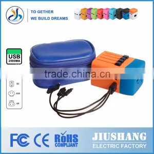 China Factory Using Imported Raw Materials Double USB 2500MA Universal Power Travel Adapter thumbnail-4