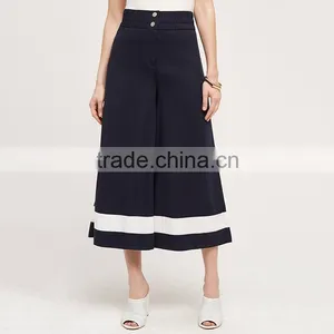 Fashion White Black Working Office Lady Culotte Wide Leg Pants Woman thumbnail-3