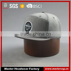 Custom 100% Cotton Twill 7-panel Snapback Cap With Embroidery Logo thumbnail-1
