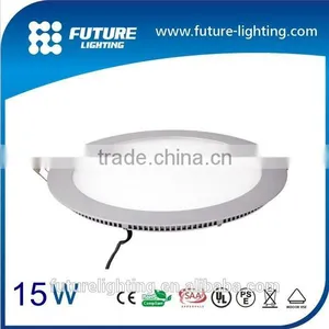 Indoor Ultra Thin Suspended 15W Small Led Round Panel Light , Led Flat Panel Lighting thumbnail-2
