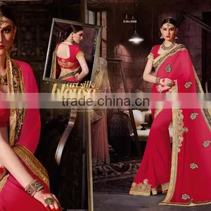 Sea Green Georgette On Net Lehenga Saree thumbnail-6