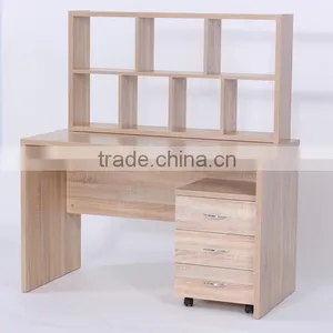 Computer Desk Bookshelf Draw-out Type Arc Table thumbnail-2
