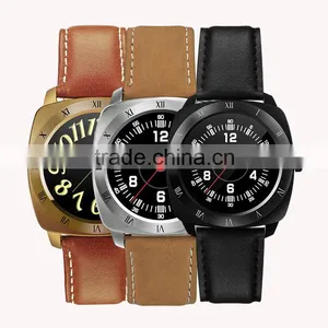 Popular Android Smart Watch DM88 280MAH Leather Strap Watch Heart Rate Monitor Watch Tracker Bluetooth thumbnail-4