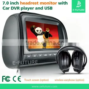 Manufacturers 7inch TFT LCD DVD Headrest Car Monitor Car Headrest thumbnail-2
