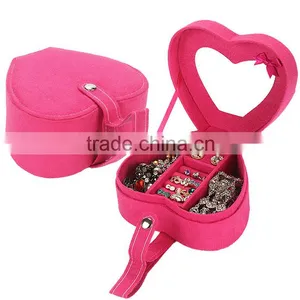 Wholesale Custom High-grade PU Leather Jewelry Box, Heart-shaped Cosmetic Box, Fashion Gift Boxes thumbnail-1