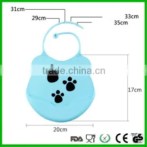Kids Cute Silicone Bibs/baby Lunch Bibs/waterproof Bibs thumbnail-1