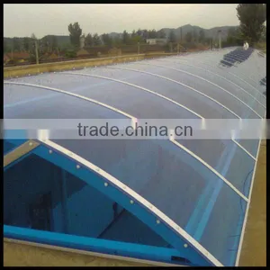 Polycarbonate Solid Transparent Roofing Sheet Construction Material Plastic Sheet thumbnail-1
