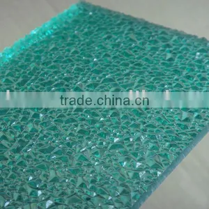 Polycarbonate Embossed Sheet, Out Diamond Embossed Sheet for Decoration thumbnail-1