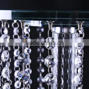Shining Crystal Tall Wedding Decoration Flower Stand thumbnail-2