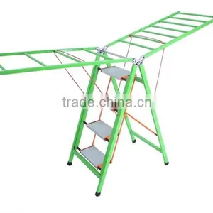 Vivinature Multifunction Clothe Rack With 3 Steps Ladder Rack thumbnail-1