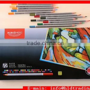 Factory Wholesale Artist Quality Soft Core 72 Pcs Water Colored Pencils Set thumbnail-1