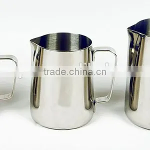 Stainless Steel Milk Cup Milk Frothing Pitcher 12oz Stainless Steel Milk Pot thumbnail-3