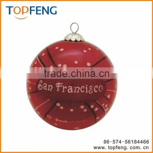 2016 Hot Design Glass Christmas Painting Ball/hanging Glass Ball/hanging Glass Ball thumbnail-2