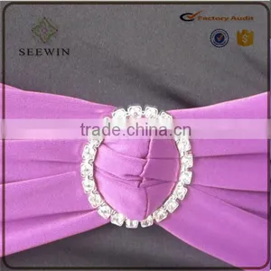 2016 Wholesale Spandex Chair Cover Bands With Round Buckle Spandex Chair Sash for Wedding thumbnail-3