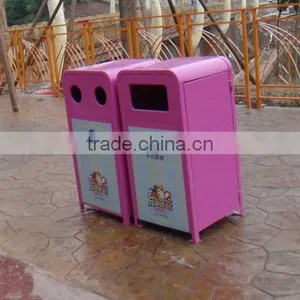 Arlau Outdoor Metal Garbage Container thumbnail-6