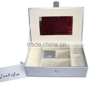 Pretty Large Size Display Jewelry Storage Box With A Large Mirror Inside thumbnail-1