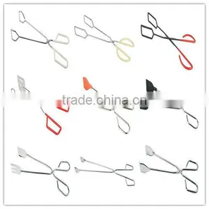 Food Tong Iron With Powder Coating Plastic Coating Handle thumbnail-3