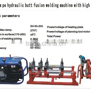 63mm-200mm PE Pipe Hydraulic Butt Fusion Welding Machine thumbnail-1