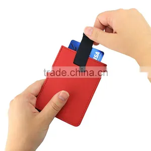 Color Customized Men's 100% Leather Slim Flip Wallet With Money Clip and Pull Tab thumbnail-2