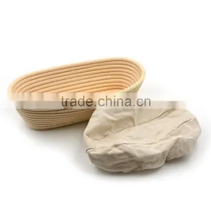 Oblong Banneton Bread Basket, Proofing Rattan Basket thumbnail-1