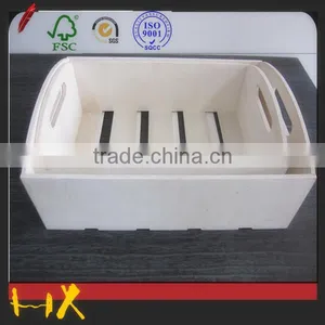 Rectangle Wooden Tray With Handles thumbnail-1
