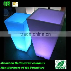 LED Large and Tall Flower Pots /led Cheap Plastic Tall Plastic Flower Pots Glowing Flower Pot thumbnail-1