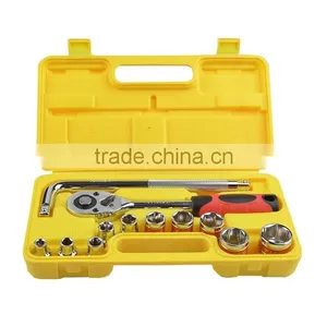 13pcs Socket Set Ratchet Wrench (1/2" ) CRV Tools Set for Auto Repair thumbnail-1