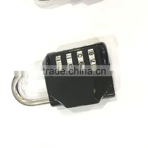 Black 4 Digit Combination Luggage Code Lock Password Padlock Suitcase Lock Cabinet /bike/bicycle/door Lock Padlock thumbnail-1