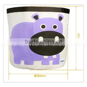 Hot Sale Fabric Storage Basket With Lovely Animual Printing ,you Can Put Toys ,dirty Clothes and so on as Sundiries Storage Bag thumbnail-1