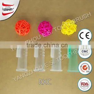 Best Selling China Travel Toothbrush Finger Chewable Rubber Bristle Clear Silicone Adult Toothbrush thumbnail-3