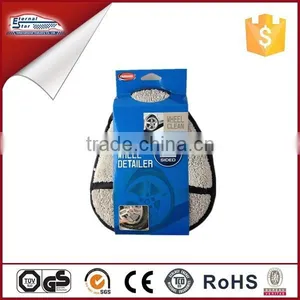 2015 Newest Double Sides Microfiber Wheel Detailer Towel With Scrub Netting thumbnail-1